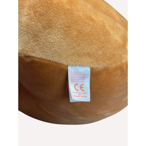 Christmas Ty Squish-A-Boo Cookie Gingerbread Plush 10" diam Pillow Holiday - Picture 9 of 11